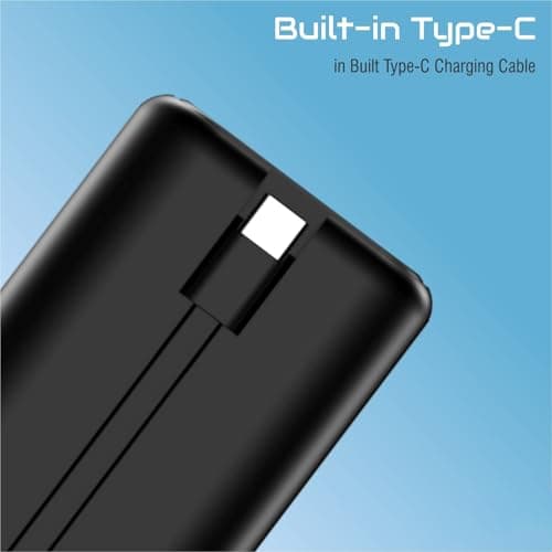 TexoVera 10000 mAh 22.5 W Compact Pocket Size Power Bank (Black, Lithium-ion, Fast Charging, Power Delivery 3.0, Quick Charge 3.0 for Earbuds, Mobile, Smartwatch, Smartband, Speaker, Tablet, Trimmer) 3