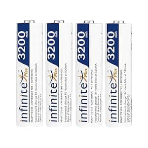 Rechargeable Batteries AA & AAA Combo Ready to Use Envies 3200mAh AA & 1100mAh 4PL Battery Low Self Discharge, Pre-Charged (Pack of 4 Each) 2