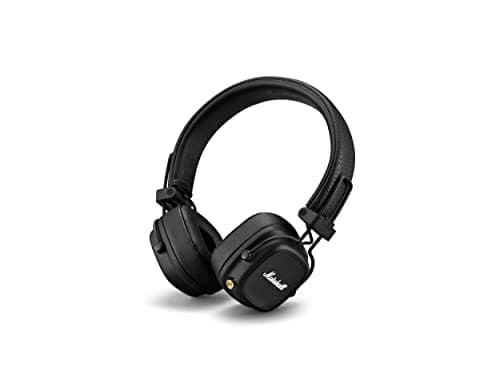 Marshall Major IV Wireless Bluetooth On Ear Headphone with Mic (Black)