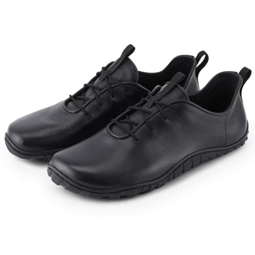 BAER SuperStride Formal Shoes for Men Genuine Leather Barefoot Footwear Wide Toe Box Office Wear Helps Reduce Foot Discomfort & Toe Compression with Premium Comfortable Oxford Footwear Design (UK 8, B