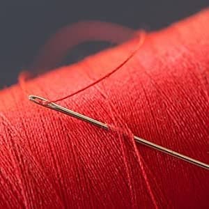 BRIKSHI Sewing Thread Basic Color Strong Cotton Polyester Sewing Threads Fast Premium Shade Spools for Machine and Hand Stitching, Tailoring Each Threads (White,Red,Black) Have 150 Meters Pack of 3 4