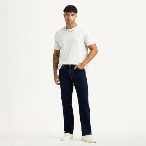 Levi's Men's 541 Dark Indigo Tapered Fit Mid-Rise Jeans 5