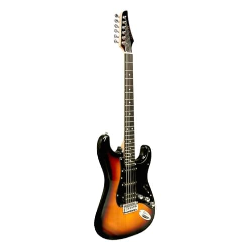 Kadence EGSUN Astroman 39” Electric Guitar | SG Style | Solid Paulownia Wood | S S H Pickup Setup | Sunburst 3