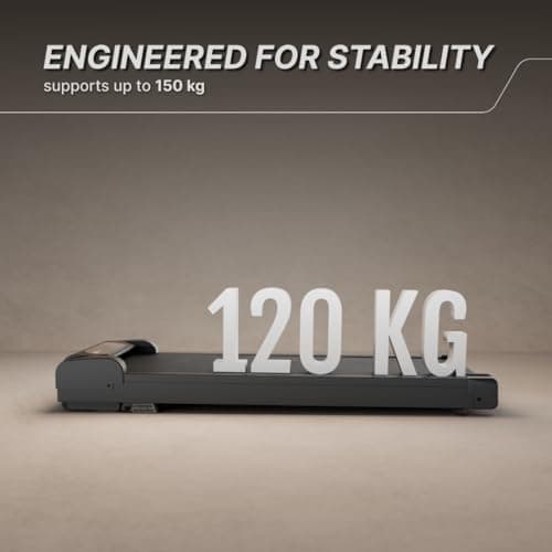 Fitkit by Cult Walking Pad Neo (BLDC 3.5HP Peak Power) Compact Under Desk Motorised Treadmill | Max Weight: 120kg | LED Display & 2-Level Inclination | Home use with Remote Control (Black) 2