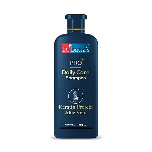 Dr Batra's® PRO+ Daily Care Shampoo| With Aloevera & Keratin Protein|Mild Shampoo, Sulphate & Paraben Free|Daily Care Natural Protein Shampoo, protects from daily tear|Suitable for Men & Women, 350ml
