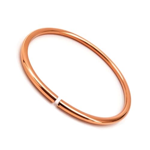 SHINDE EXPORTS Pure Copper Bracelet for Men & Women | Handmade Copper Kada | Adjustable Open Cuff Bangle | 3.5 mm Copper Rod | 6.7 cm Inner Diameter | Lightweight 20 g Copper Wrist Bracelet | Made in 