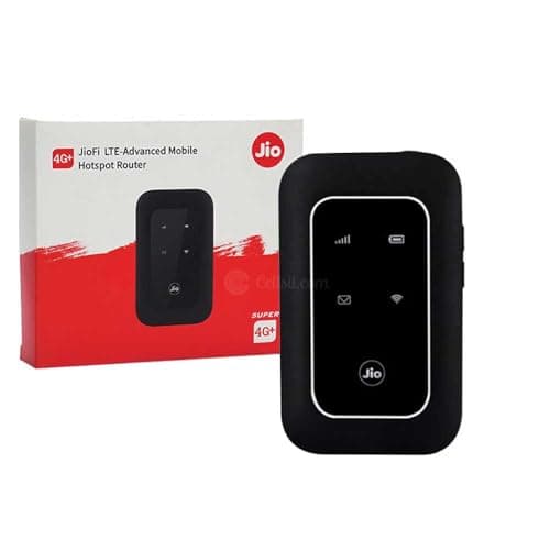 XMUVIT 4G LTE WiFi Dongle with Jlo SIM Support | Portable Mobile Hotspot | 150Mbps Speed | 2100mAh Battery | Connect 10 Devices | Plug & Play USB WiFi Router | Single Band 2.4GHz Travel Router