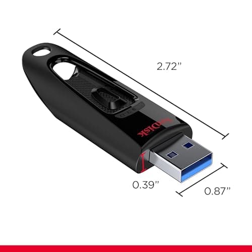 SanDisk Ultra 64GB, USB 3.0, Flash Drive, Upto 130MB/s R, Pendrive, Black, 5Y Warranty (SDCZ48-064G-I35) 4