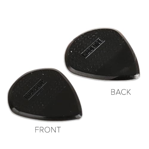 Kadence NG1.80 Jamming Series Nylon Guitar Picks (Pack of 4) | 1.80mm Plectrums | Anti-Slip Grip for Precision Control | For Acoustic, Electric & Bass Guitars | Black 2