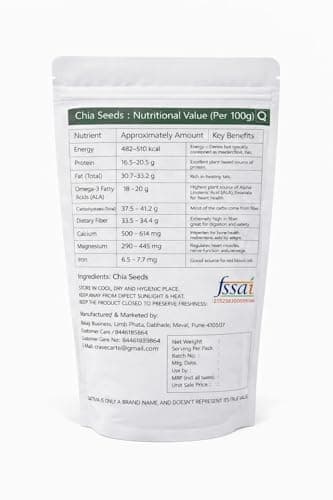 Tattva Elements Chia Seeds | Naturally Nutritious Organic Superfood | High Fibre, Protein & Calcium | Rich in Antioxidants | Non-GMO | Product of India-250Gm. 2