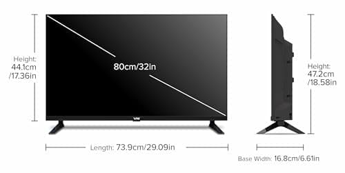VW 80 cm (32 inches) OptimaX Series HD Ready Smart QLED Android TV VW32AQ1 5