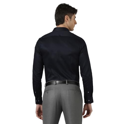 Blackberrys Men India Slim Fit Formal Shirt Navy 2