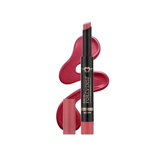 Forever52 Daily Life Hydra Lipstick, Semi-Matte Finish| Enriched with Hyaluronic Acid, Vitamin E & UVB Filter| 97% Lip Darkness Reduction | Vegan & Cruelty Free (SUGARCRUSH-04, 2g)