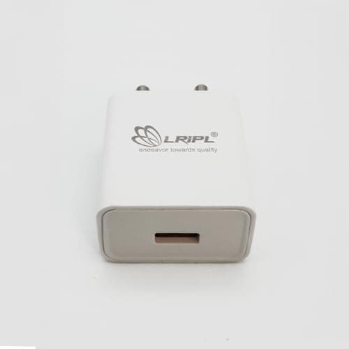 LRIPL 5V 1A Mobile Charger Adapter Wall Charger | USB Power Adaptor |5W Wall Charger Compatible with Smartphones, Headphones, Speaker and Many Deivces White (5W Adapter) 6