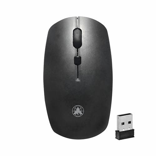 ProDot WM-375 Plug & Play Ergonomic Wireless Mouse I Adjustable DPI Optical Sensor 1000-1600 I 5M Key Press Life & Clickable Scroll Wheel I 2 Year Warranty I Compatible with Windows, iOS, Linux