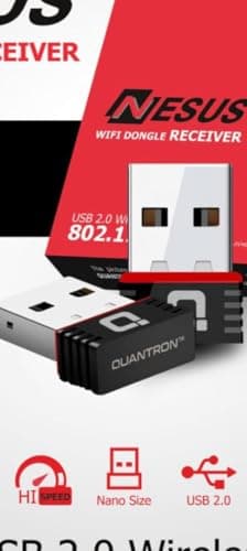 Celton QUANTRON USB 2.0 Wireless Adapter, High-Speed Wi-Fi Dongle for Stable Wireless Network Connection