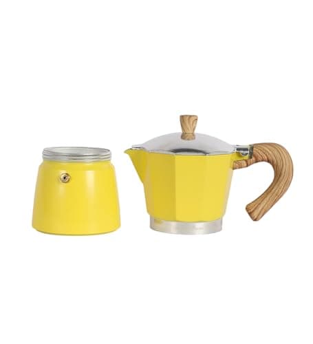 NATURALLYOURS ALUMINIUMWARES - MOKA POT COFFEE MAKER 300 ML (YELLOW) 3