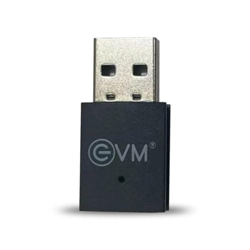 EVM 600Mbps USB WiFi Adapter | Dual Band 2.4GHz 5GHz 802.11ac | High Gain Antenna | Wireless Dongle for PC Laptop | Windows & Mac Compatible | 1 Year Warranty (EVM-USBD-03)