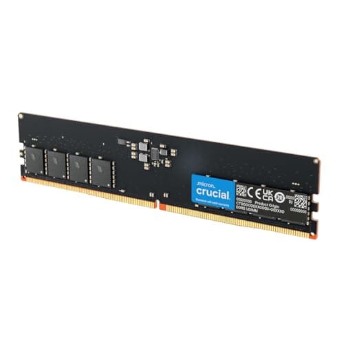 Crucial RAM 32GB DDR5 5600MT/s (or 5200MT/s or 4800MT/s) Desktop RAM Memory CT32G56C46U5