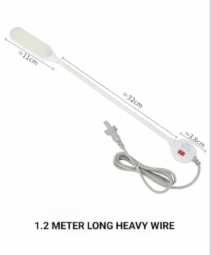 SMART INDIA10W Sewing Machine Light with 10 LEDs – Flexible Gooseneck, Magnetic Base, 360° Adjustable, Toggle Switch – Ideal for Home, Study, Reading, Workbench, Lathe, Drill Press (Yellow Color) 3