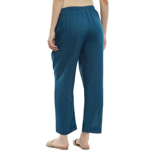 Blue Rayon Palazzo Pants 3