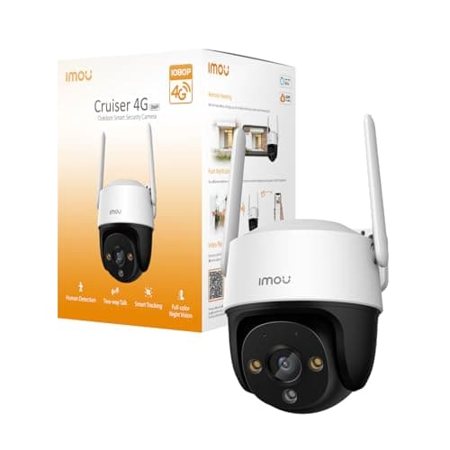 Imou Outdoor SIM Based CCTV Security Camera|4G Connection|Smart Color Night Vision|Two-way Talk|Pan&Tilt|Human Detection|Smart Tracking|IP66 Waterproof|Supports SD Card up to 256GB|Cloud Storage|Alexa