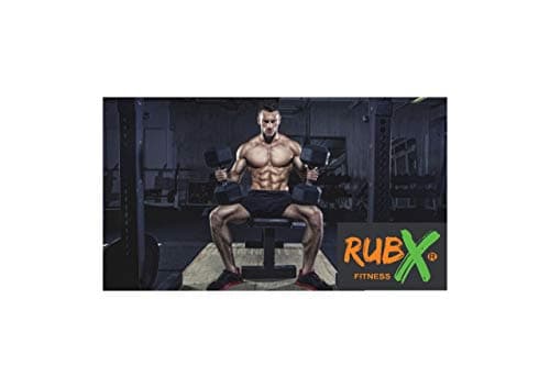RUBX Rubber Coated Professional Exercise Hex Dumbbells (Pack of Two) 7.5 Kg x 2pc (Total = 15 kg) 4