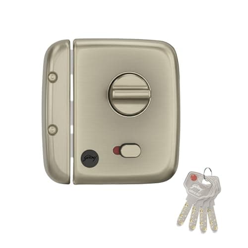 Godrej RimLock | Centaur Ultra XL+ Double Door Lock | World’s First Dual Motion Hybrid Lock | Main Door Lock | 14-Pin Ultra XL+ Cylinder | Key Combinations | Antique Brass Finish | 15-Year Warranty