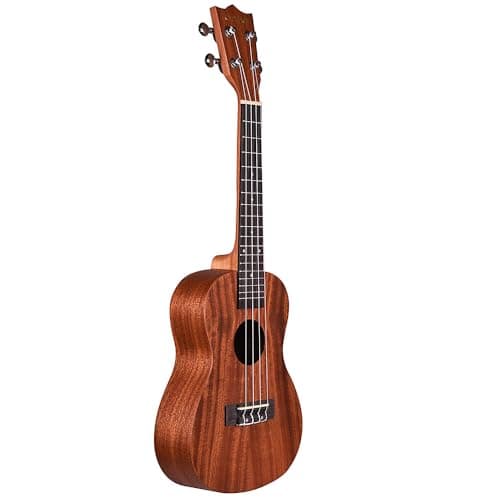 Kadence UKC03SC Concert 24" Acoustic Ukulele | Mahogany Wood | Super Combo - Comes with Wall Stand, Capo, Bag, Strap and String Set | Includes Learning Course | Brown 3