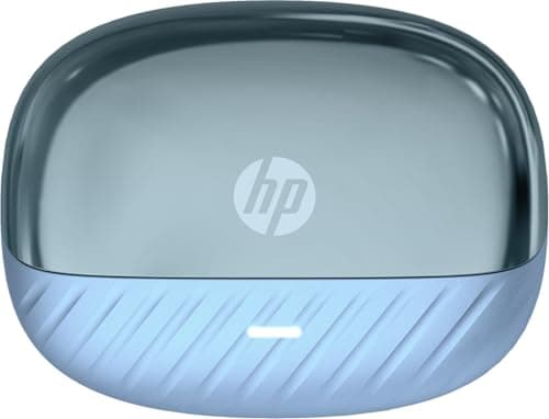 HP H250 Wireless Earbuds; Upto 80 Hours Playtime; Fast Charge; Water Resistant; Compatible with Tablets, Smartphones, PCs, and Other Devices with Bluetooth, 1 Year Warranty, Blue (AB3D9AA) 5