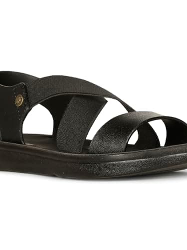 Bata Aerial Sandal Flat Women's Black Sandals - 6 UK (5616906) 5