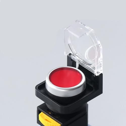 BNF® Push Button Cover Guard Multifunctional Waterproof Emergency Stop Button Cap with Spring| Computer Components & Parts |Case Parts & Accessories|1x Push on Cover Guard 5