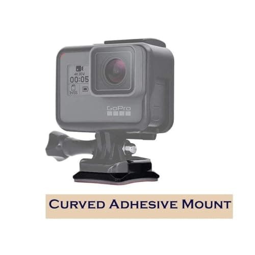 Action Pro 2 x 3M 2 Curve Adhesive Sticky Mount Compatible with GoPro Hero 13 12 11 10 9 8 7 6 5 4 3+ 3 SJCAM Yi 4K Eken Noise Play and Other Action Cameras 5