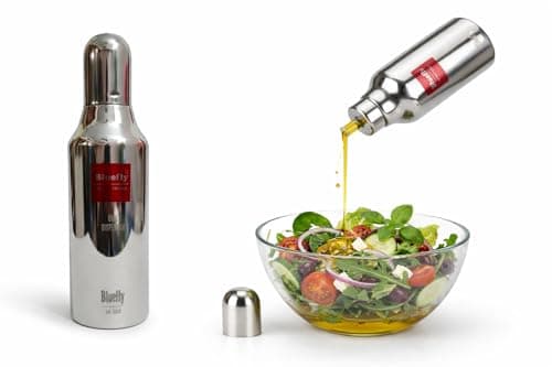 Premium Oil Dispenser Pourer Bottle Stainless steel (1 Litre) With lid | Cooking Oil, Ghee Container For Kitchen | Air Tight Leak-Proof