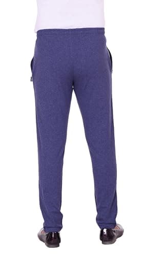 VEGO Men's Regular Cotton Blended Blue Plus Size Lower/Track Pants 5