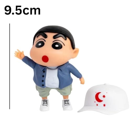 Blue Aura Shinchan Action Figure Height-9CM Cartoon Figurine Collectible Figurine Gifting for Shinchan Fans PVC Multi Colour(Blue) 3