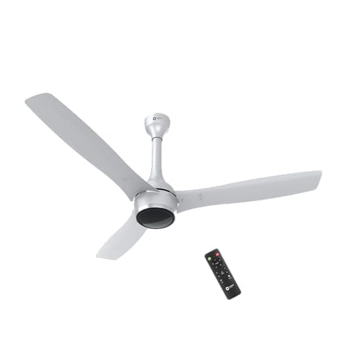 Orient Electric Newly Launched 1200 mm Aeon BLDC PRO, BEE 5-star rated, Anti-Dust Designer Ceiling fan with Remote & 5 yrs Warranty by Orient, Boost mode for High Air Delivery - Platinum Silver