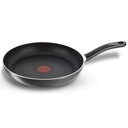 Tefal Delicia Titanium Non-Stick Coating Fry Pan | Thermo-Spot Technology/PFOA Free, Titanium Non-Stick Coating / 28 cm/Suitable for Gas, Electric, Ceramic Hobs/Black / 2 Years Coverage