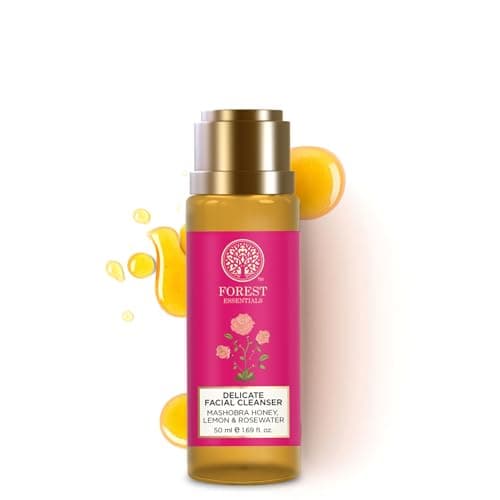 Forest Essentials Ayurvedic Purifying Face Wash Honey, Lemon & Rosewater| For Normal to Dry Skin | Sulphate Free | Travel Size