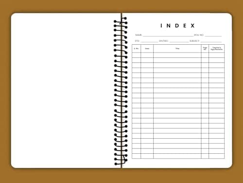 Unigo A4 Size Spiral Notebook, Single Line Ruled, Bright & Smooth Paper, 29.7 x 21 cm, (300 Pages, Uni-02) 3