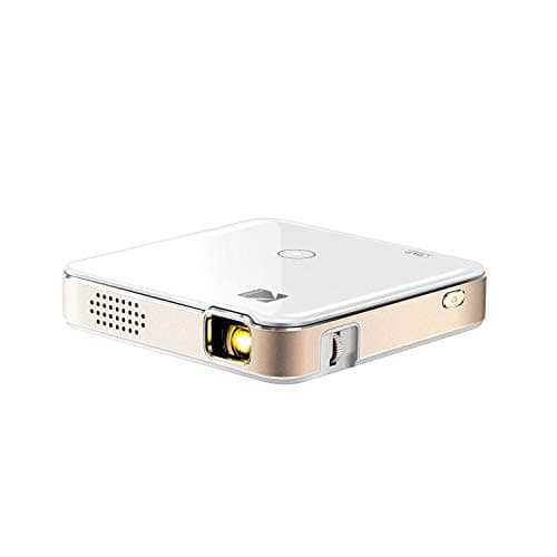 KODAK Luma 150 Pocket Portable Movie Projector w/Built-in Speaker for Home & Office Produces Images Up to 150 inches | HDMI, USB, MicroSD, Airplay & Miracast Enabled (White)