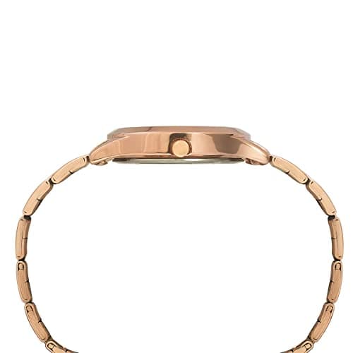 TIMEX Analog Watch for Women with Pink Round Dial & Rose Gold Stainless Steel Bracelet Band Water Resistant Women's Wrist Watches - TWEL98SMU07 4