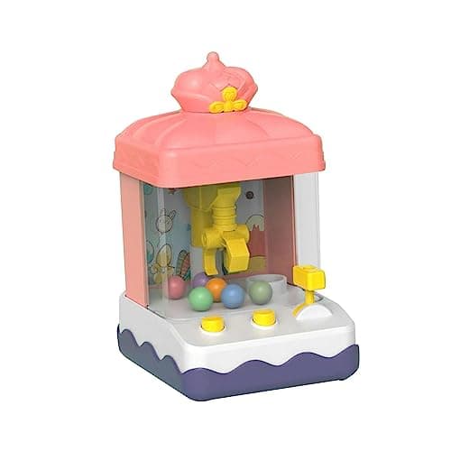 UJEAVETTE Claw Machine Arcade Game Electronic Small Toys for Gifts Crown Model Pink 2