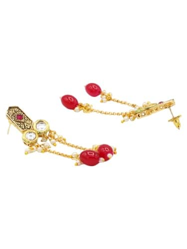 ASMITTA Stunning Gold Plated Jewellery Set for Women - NS1000SBGLDSB0 4
