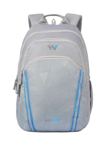 Wildcraft Mosaic 2+1 compartment Laptop Backpack for Work and Travel| 35 litre Capacity|Premium Fabric| Padded Strap| Orgainzer| Water resistant |Grey