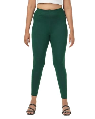 Loveit Womens Ankle Length Legging (India Green; 2XL)
