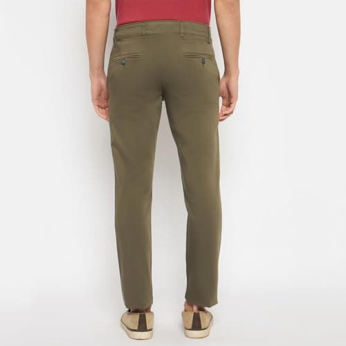 Duke Urban Men Cotton Chinos Trousers (SDT4603_Olive_30) 4