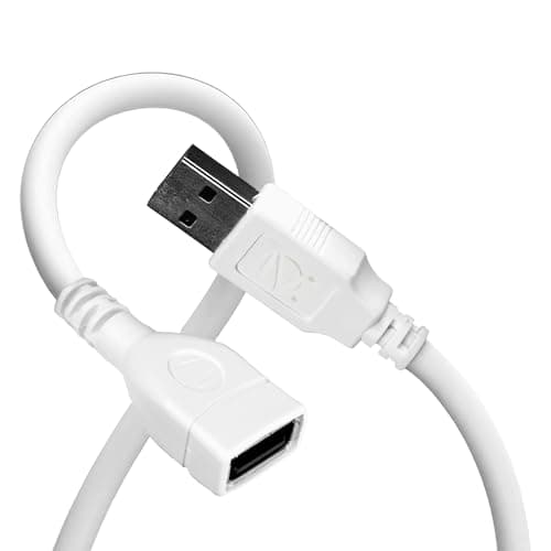 Zebronics UEC50 USB Extension Cable, 5 Meter Length, 480Mbps Data Transfer, Full Copper Core, Nickel-Plated Connectors, Durable PVC Build, For Keyboard, Mouse, Pen Drive & USB Devices
