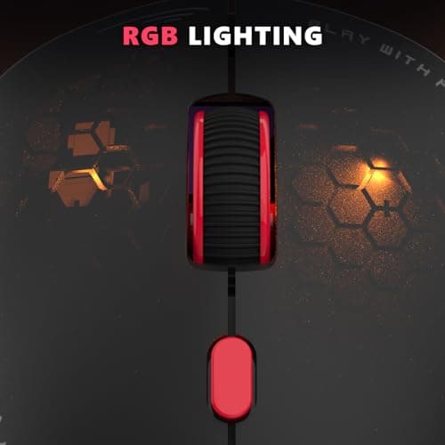EvoFox Phantom Air Wireless Gaming Mouse Tri-Mode Rechargeable, 12,800 DPI, 1000Hz Polling Rate, Ultra-Lightweight 69g Design, RGB Lighting, 6 Programmable Buttons, Software Support 4