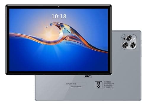 DOMO Slate SL39 4G Tablet 10.1 inch, 4GB RAM + 32GB ROM, 4G Connectivity, inbuilt Storage, 1TB Expandable, Dual SIM Slot, Bluetooth Octa Core CPU GPS, (Grey)